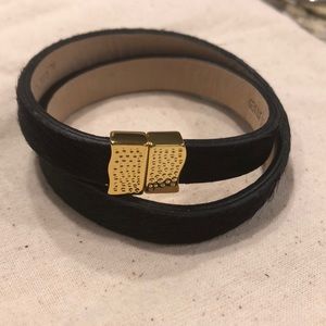 Rustic Cuff Haley Double Calfskin Bracelet